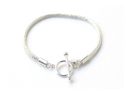 Silver Plated Toggle Bracelet